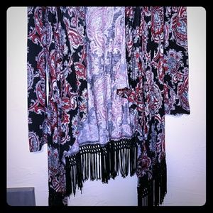 Charlotte Russe Fringe Cardigan